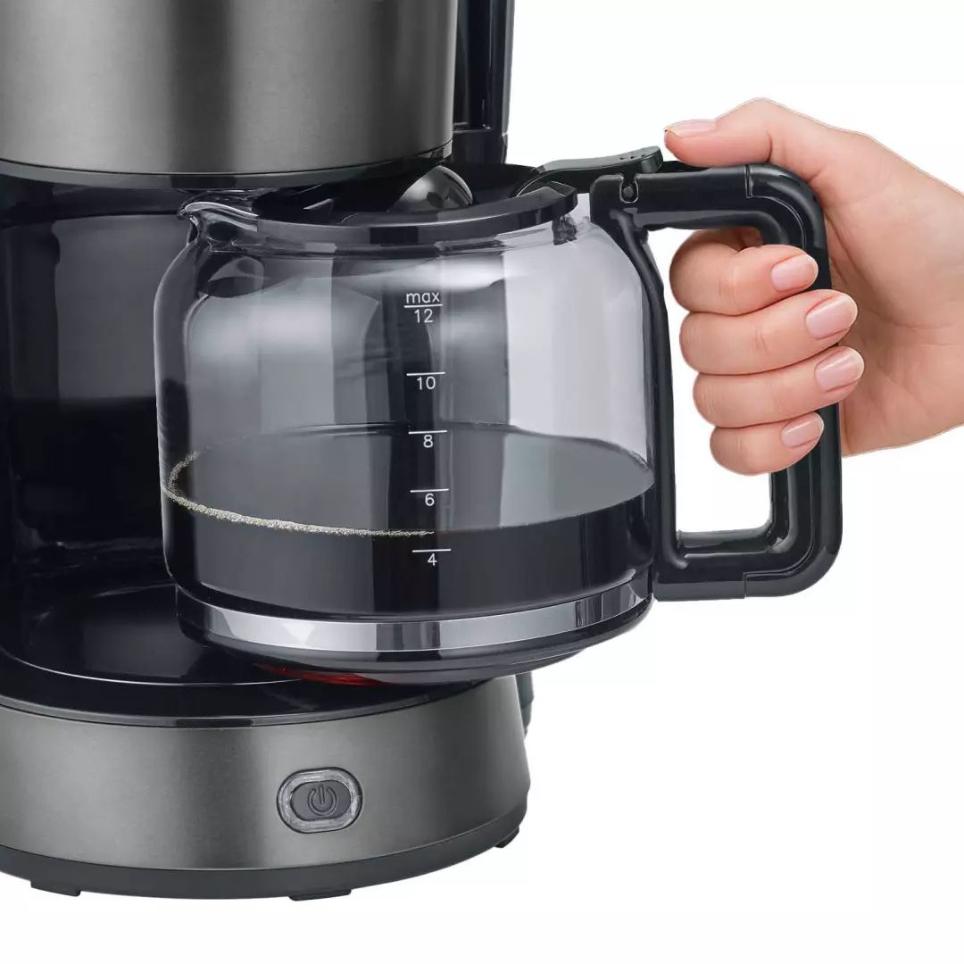 Cafetière SEVERIN 1000W 1.25L 10 tasses Noir - KA9340