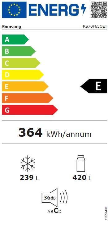 Réfrigérateur américain SAMSUNG 659L No Frost Inox - RS70F65QET