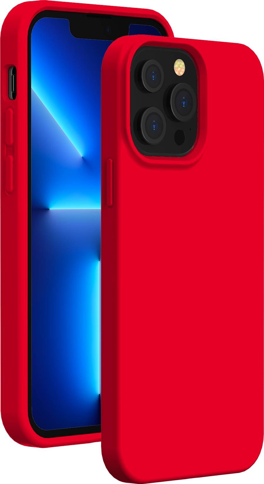 BIGBEN Coque iPhone 13 Pro max silicone rouge  COVSOFTIP1367R