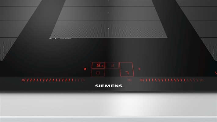SIEMENS Plaque induction iQ700 5 foyers induction dont 3 zones flexInduction 90cm Noir - EX975LXC1F