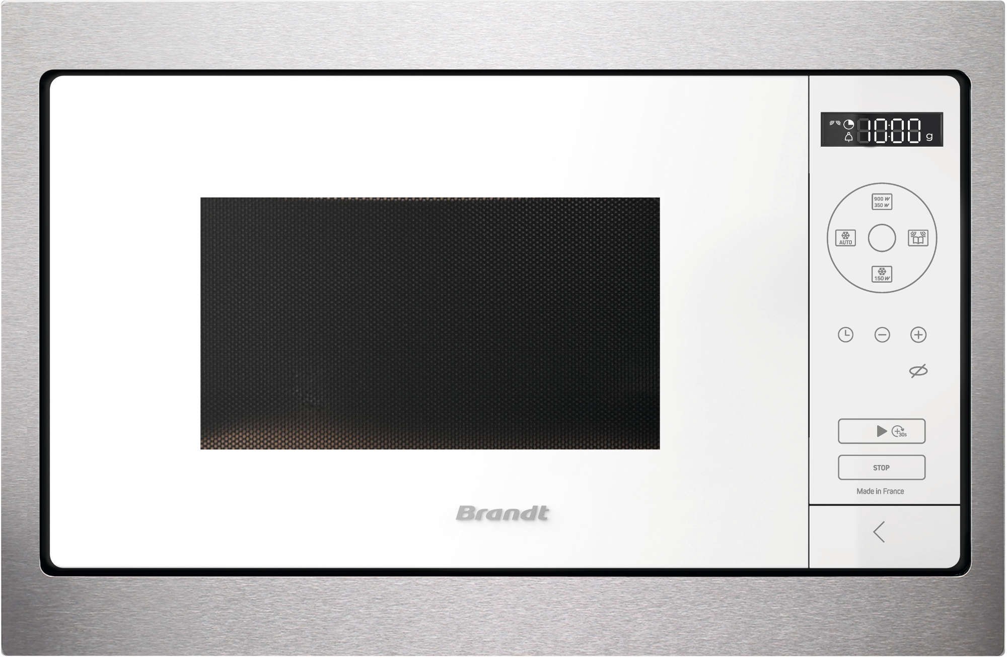BRANDT Micro ondes Encastrable Quattro System 900W 26L Blanc  BMS7120W