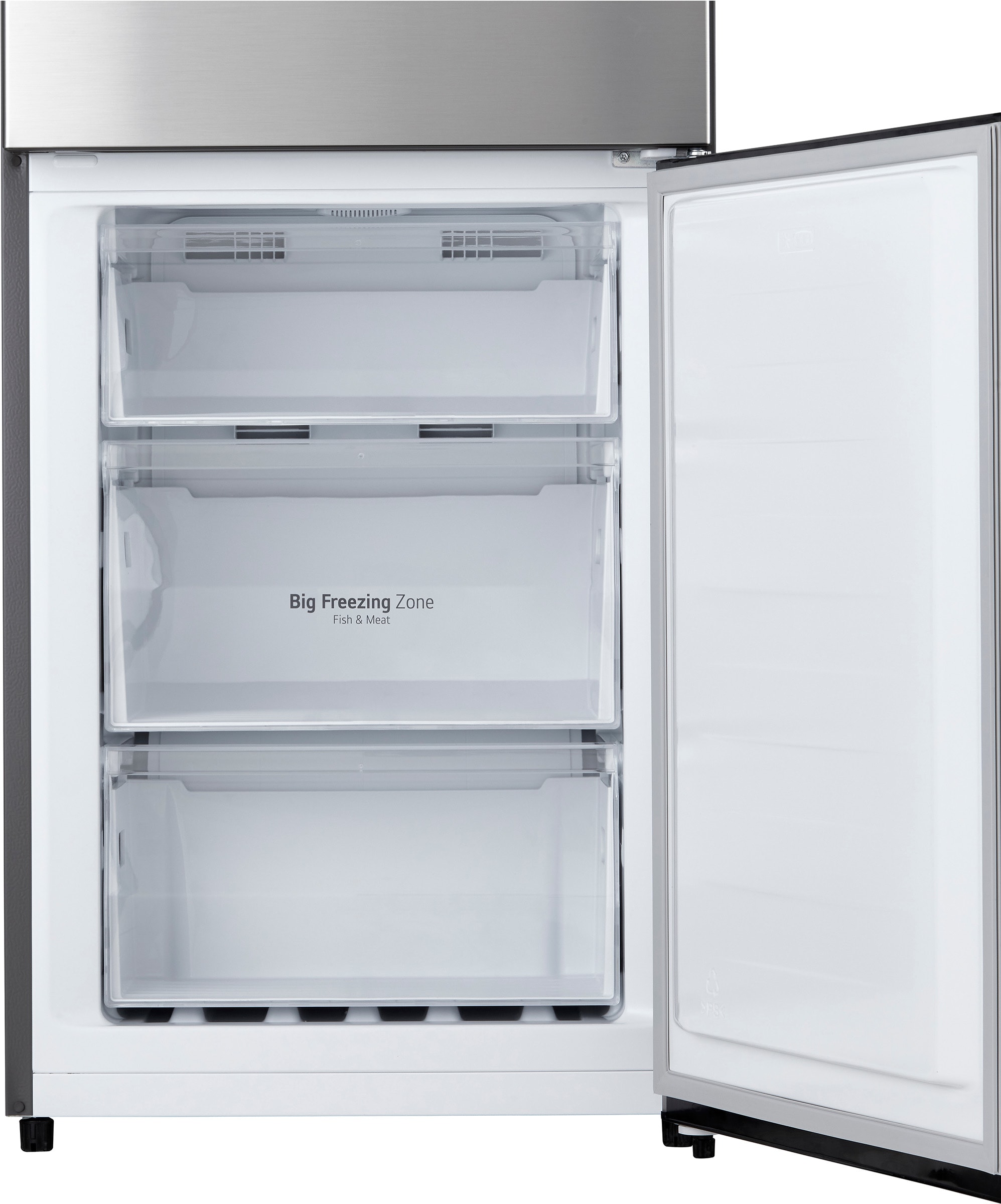 Réfrigérateur congélateur bas LG Multi Air flow, Total no Frost, 336L, Blanc - GBM22HSADH