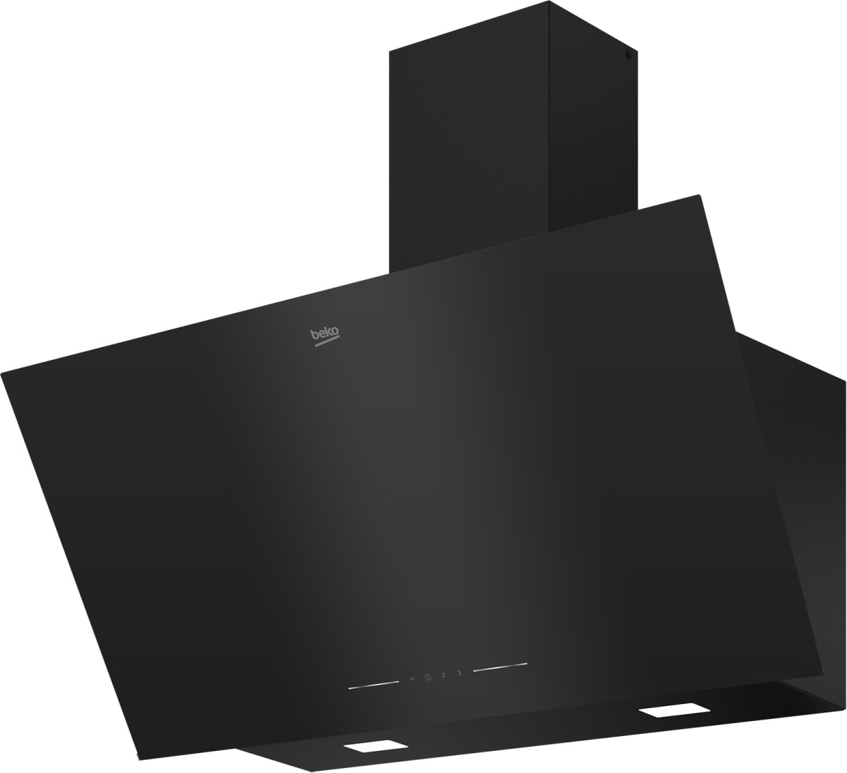 Hotte decorative murale BEKO 3 vitesses, 60db, 90cm, Noir - BHCA92442BBH