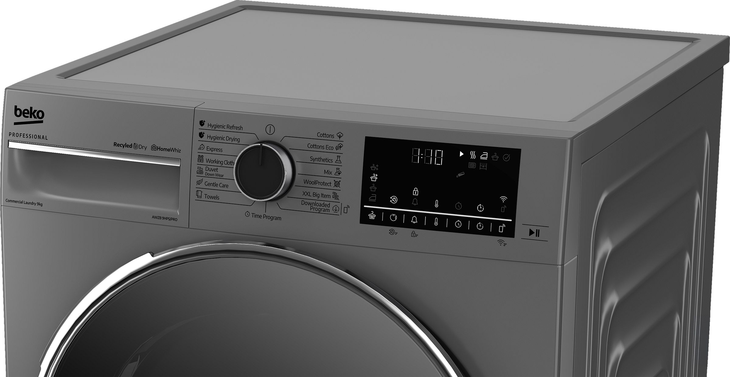 Sèche linge semi pro BEKO PROFESSIONAL 9kg Pompe à chaleur Connecté Gris - AWZB9HPS/PRO