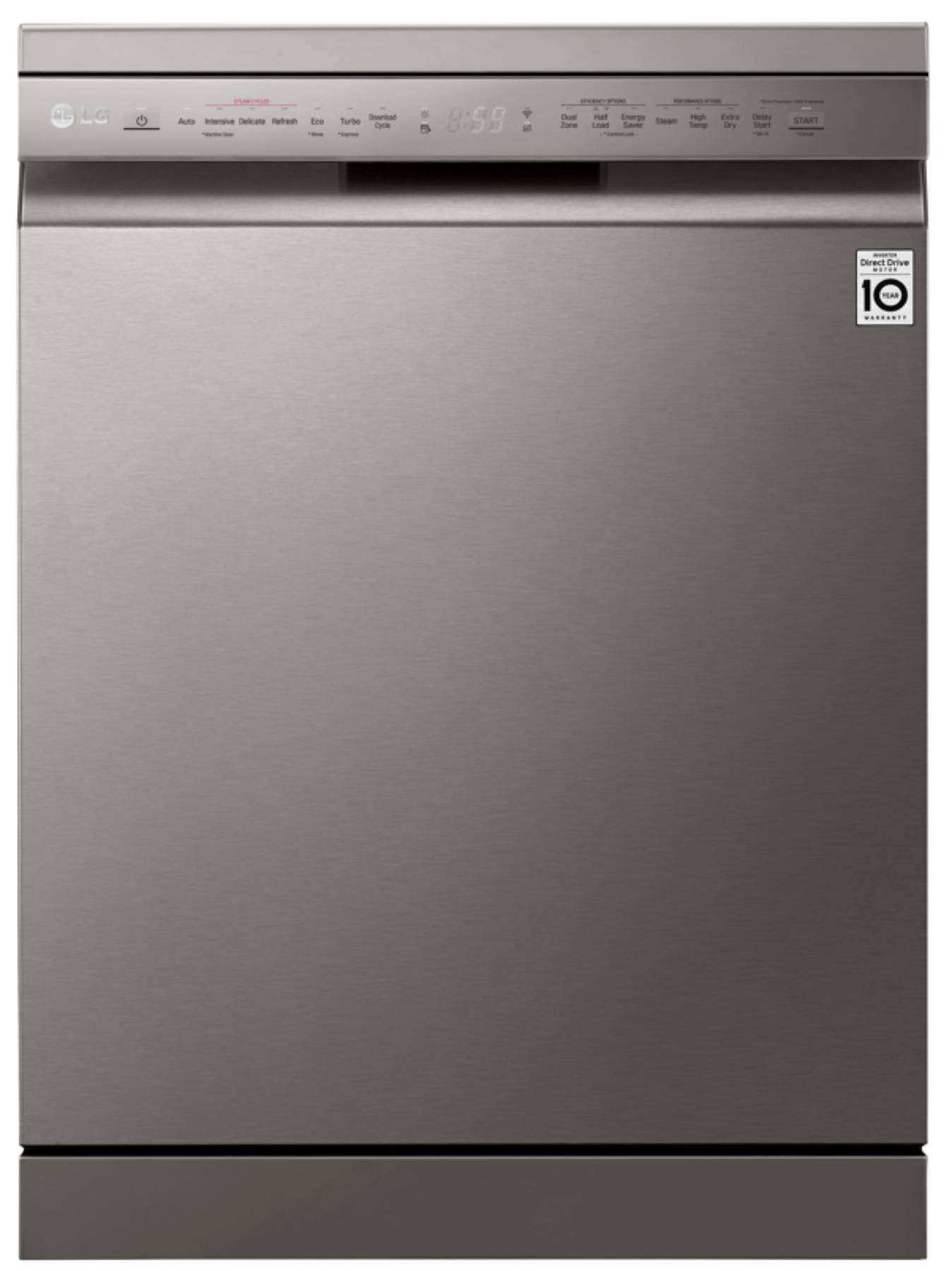 LG Lave vaisselle 60 cm TrueSteam QuadWash Inverter Direct Drive 14 couverts  DF325FP