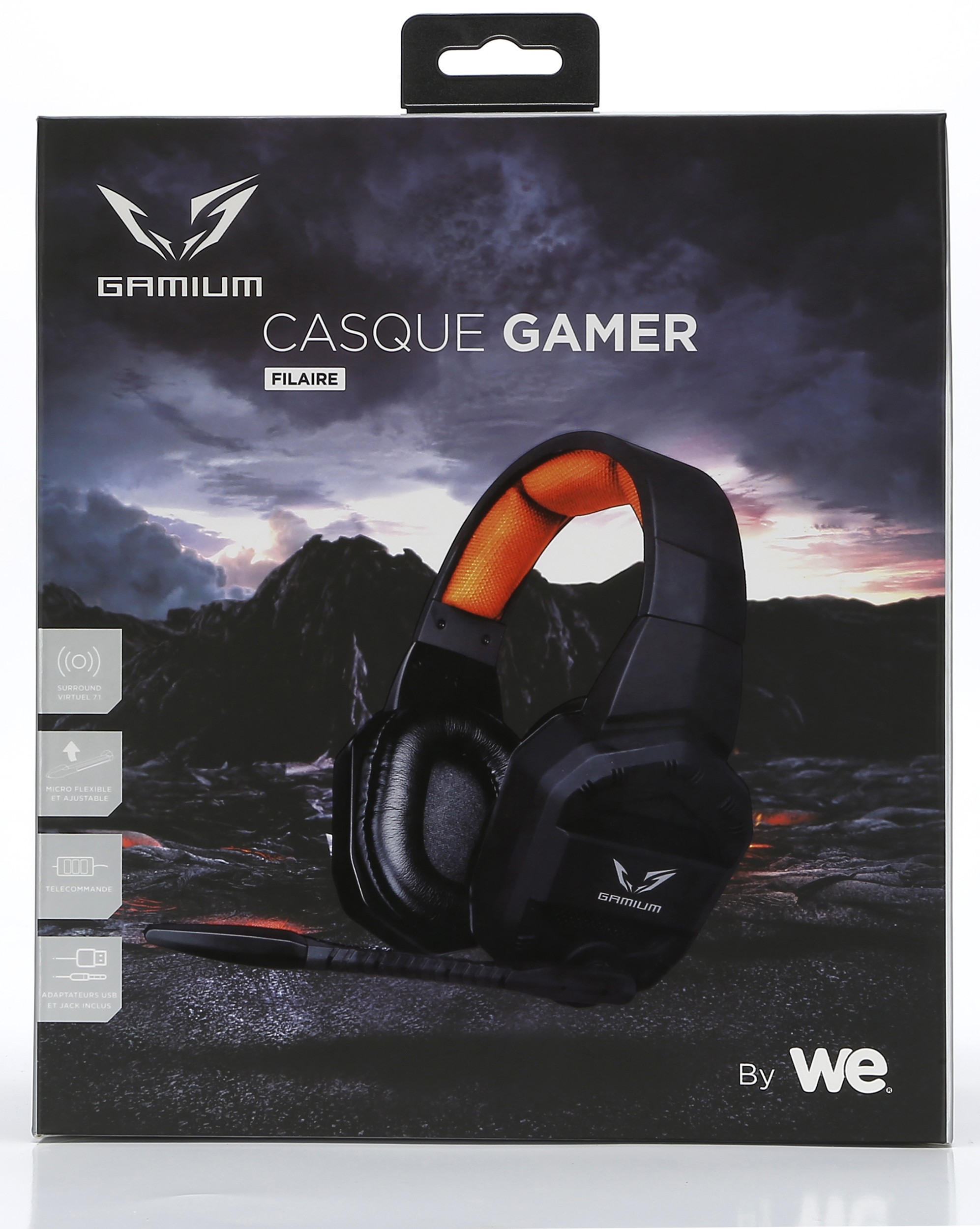 Micro-Casque gaming GAMIUM WEGCASGAM2JK1JK1 USB - WEGCASGAM2JK1JK1USB