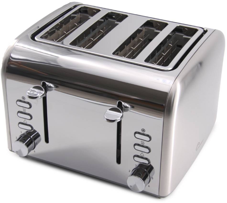 Grille pain LITTLE BALANCE 4 fentes 1600W Inox 8698