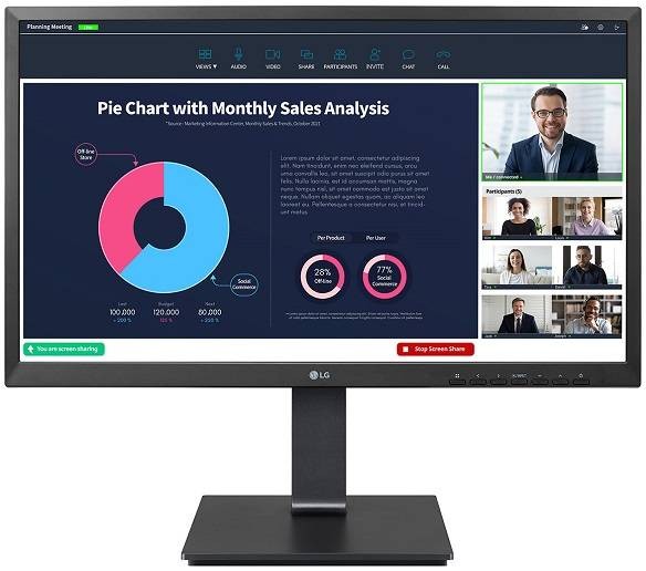 Ecran 24 pouces Full HD LG IPS Webcam intégrée 5ms Noir - 24BP750CB Ecran 24 pouces Full HD LG IPS Webcam intégrée 5ms Noir - 24BP750CB