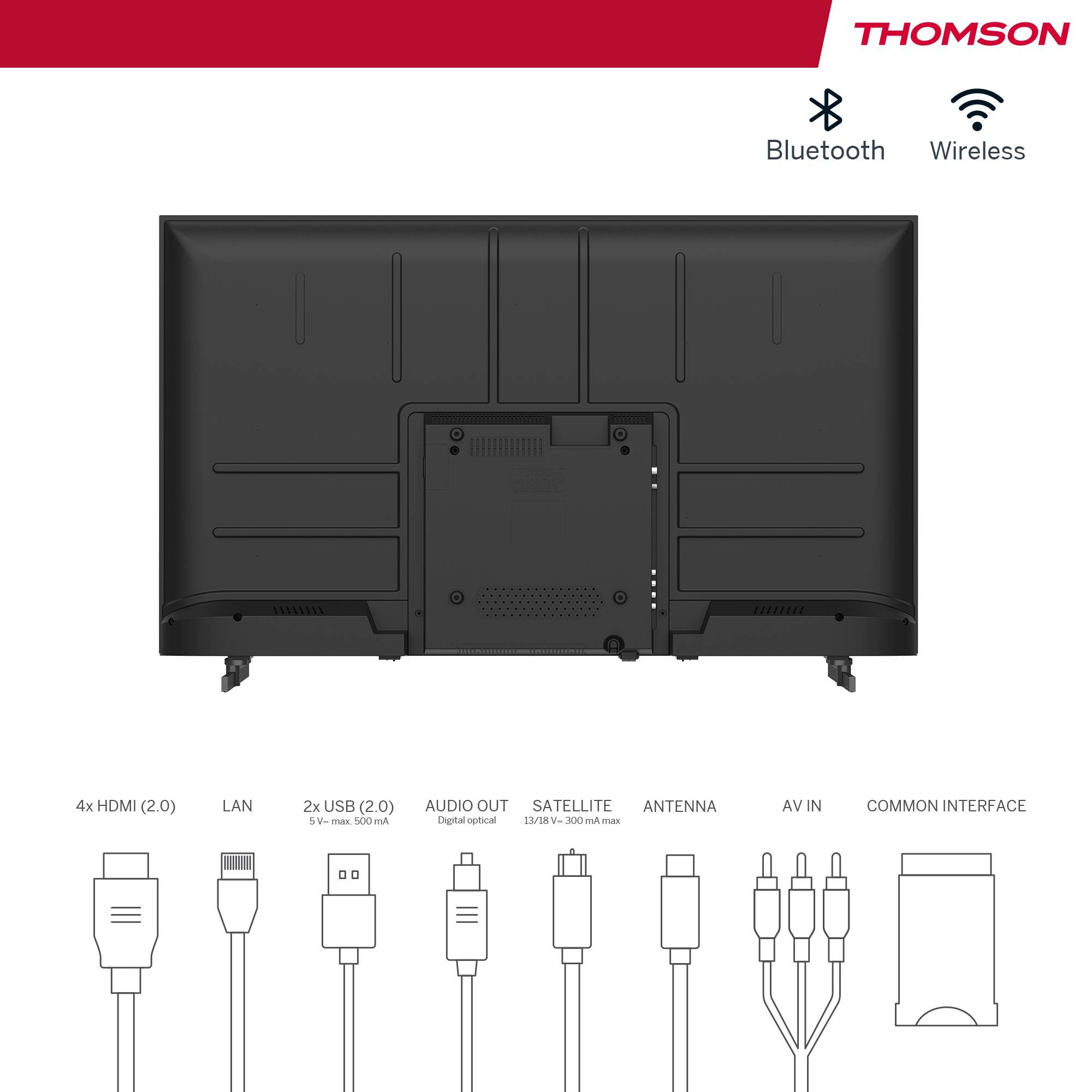 TV QLED 4K 109 cm THOMSON 50 Hz Dolby Atmos 43" - 43QA2S13 TV QLED 4K 109 cm THOMSON 50 Hz Dolby Atmos 43" - 43QA2S13