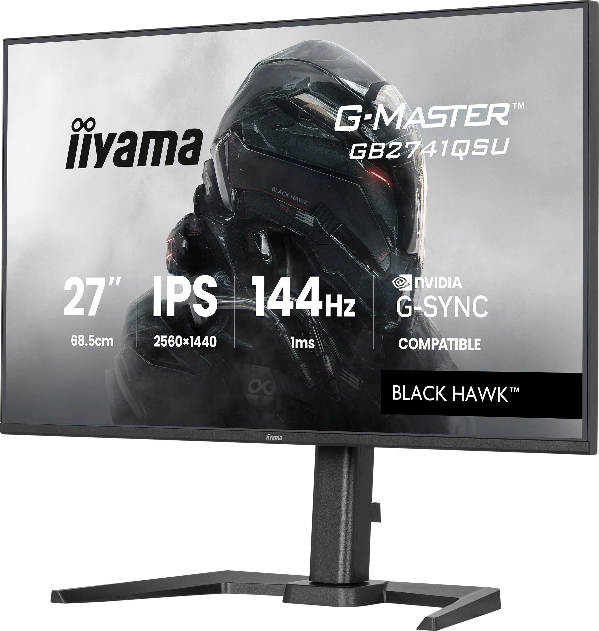 Ecran 27 pouces IIYAMA IPS hub USB Noir - IIGB2741QSUB1