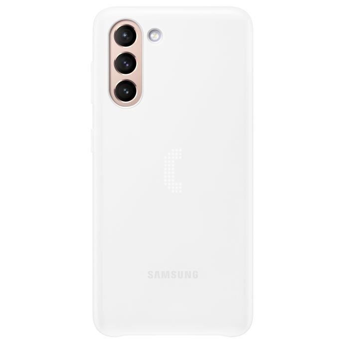 Coque smartphone SAMSUNG Galaxy S21 Smart LED Cover Blanche - EF-KG991CW
