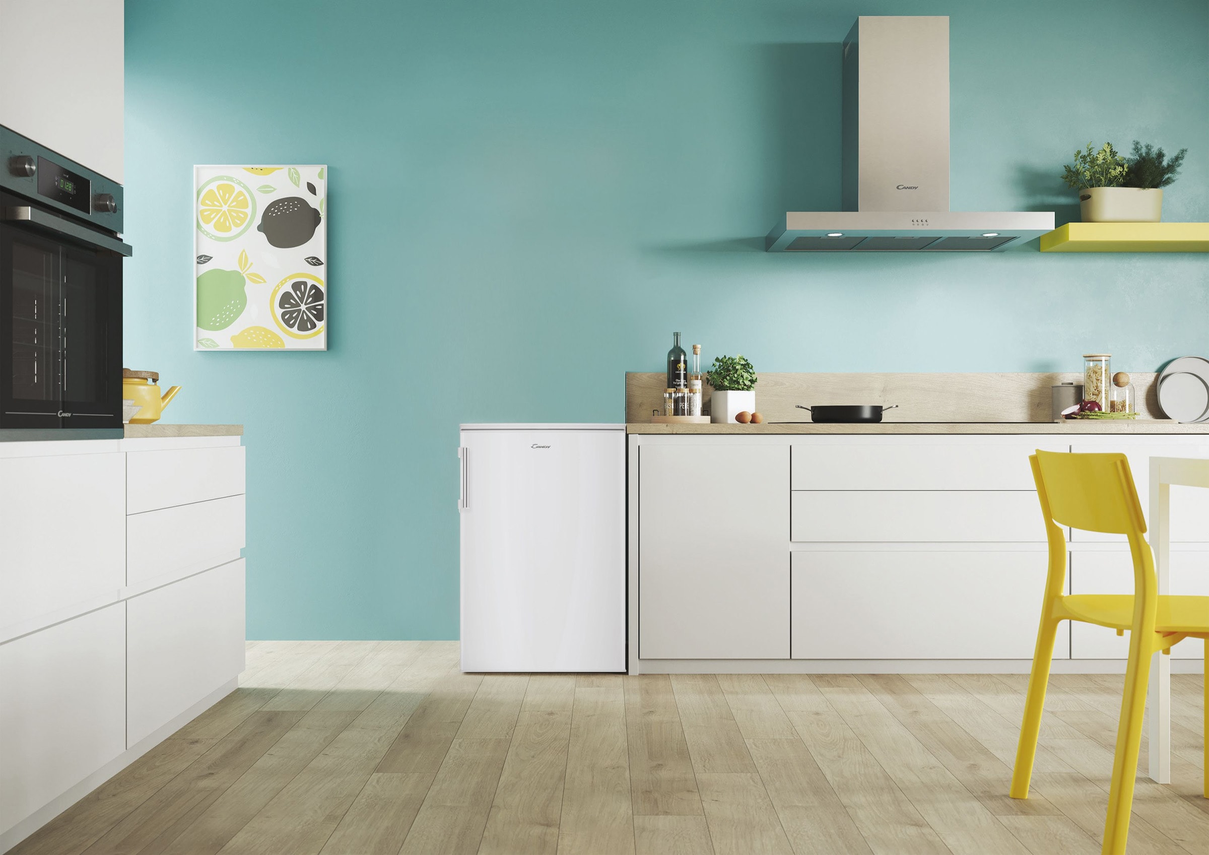 Congélateur top CANDY , Low frost, 85L, Blanc - CUQS58EWH