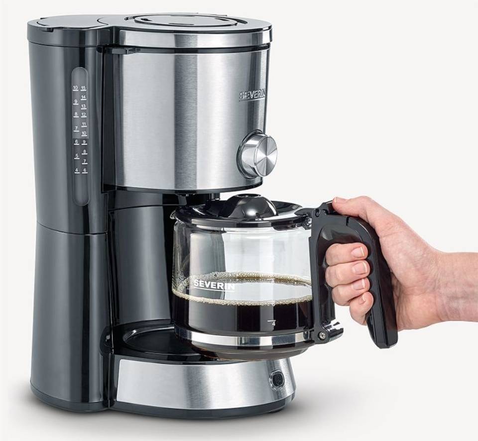 Cafetière SEVERIN à filtre, 1,4L, Inox - KA4825