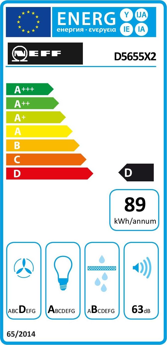 Groupe filtrant NEFF 53cm 63dB Silver - D5655X2