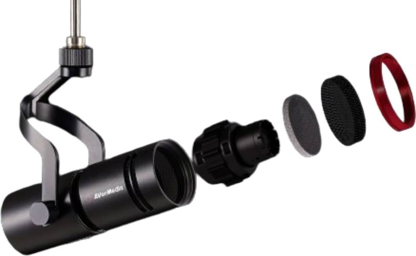 Micro filaire AVERMEDIA Dynamique XLR Cardioïde AM330