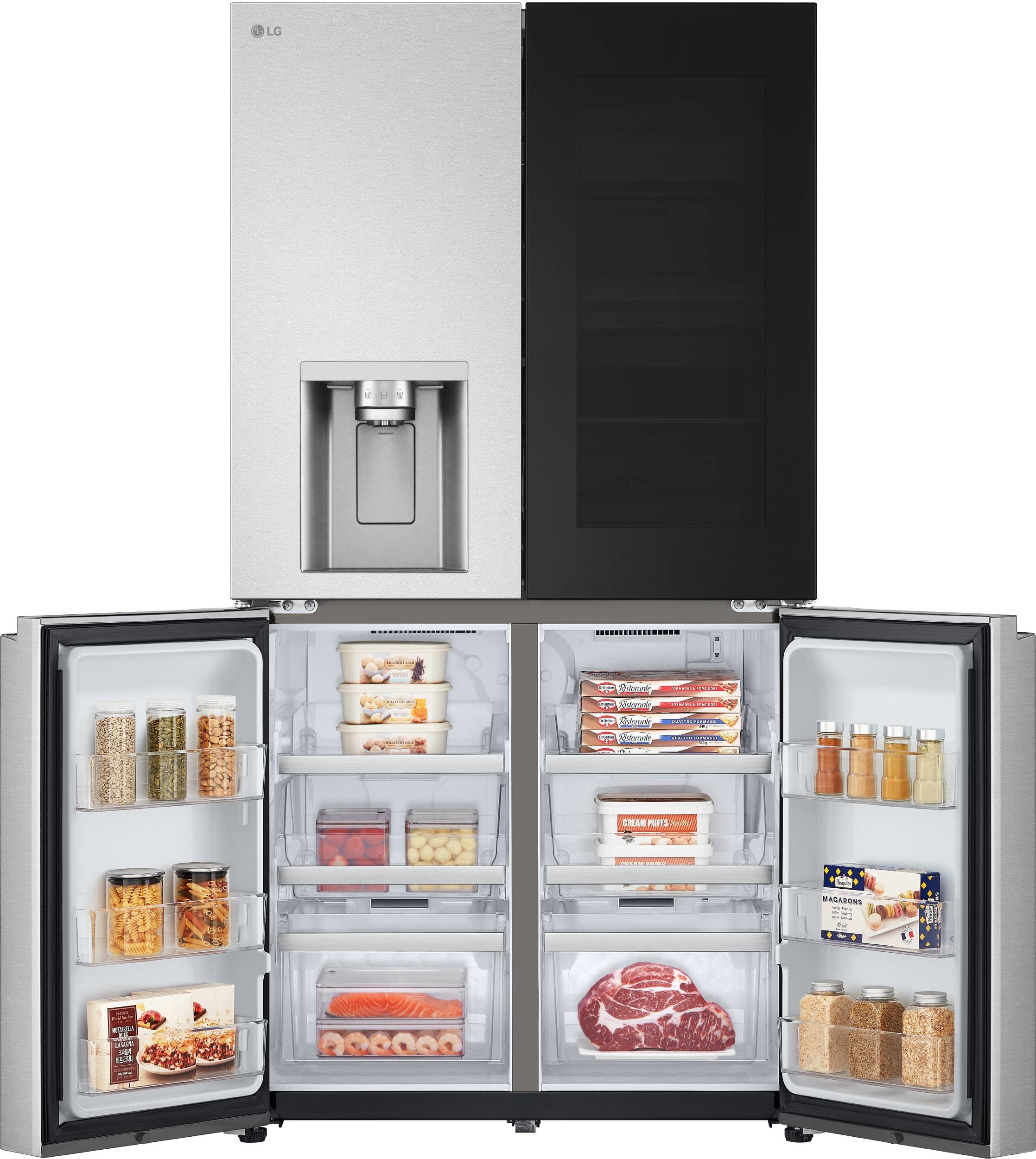 LG Réfrigérateur américain InstaView DoorCooling 638L Inox - GMG960MBJE