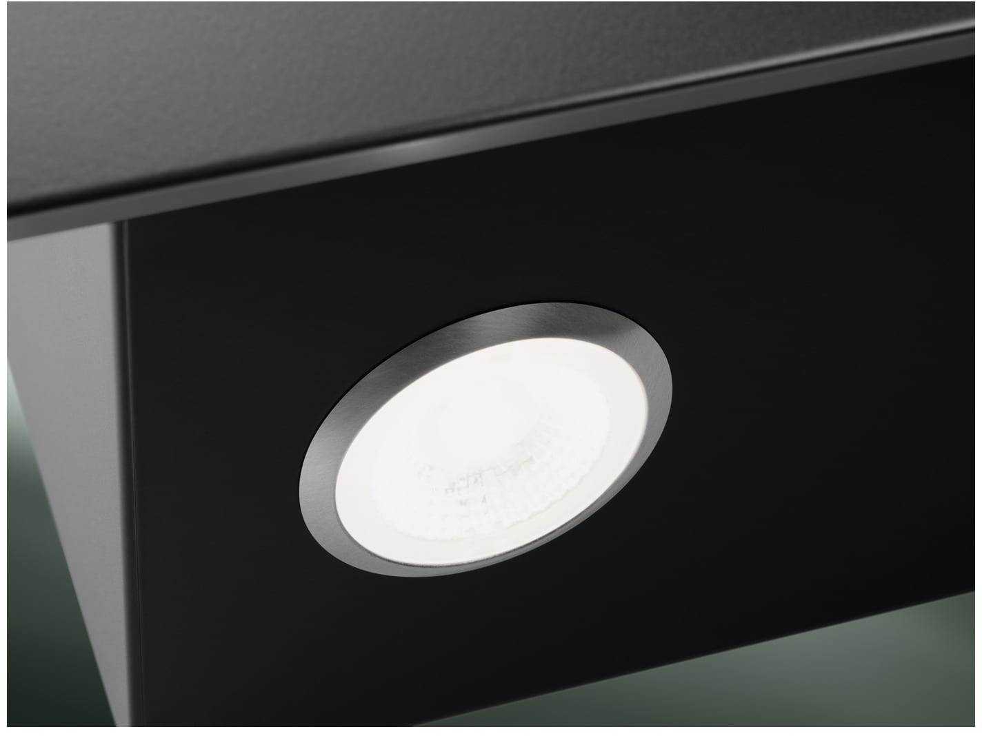 Hotte decorative murale ELECTROLUX Série 600 Pan Incliné 60cm Noire Inox - LFV316Y