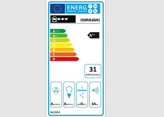 Groupe filtrant NEFF 4 vitesses 86cm Inox - D58ML66N1