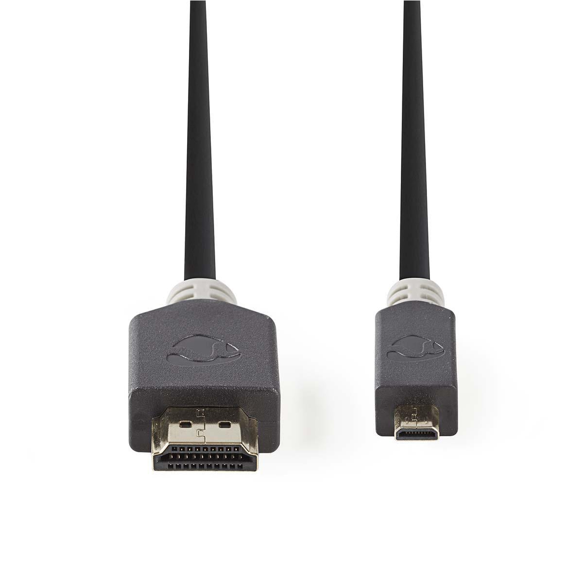 Câble HDMI - mini HDMI NEDIS Haute Vitesse avec Ethernet 2m Placage OR CVBW34700AT20