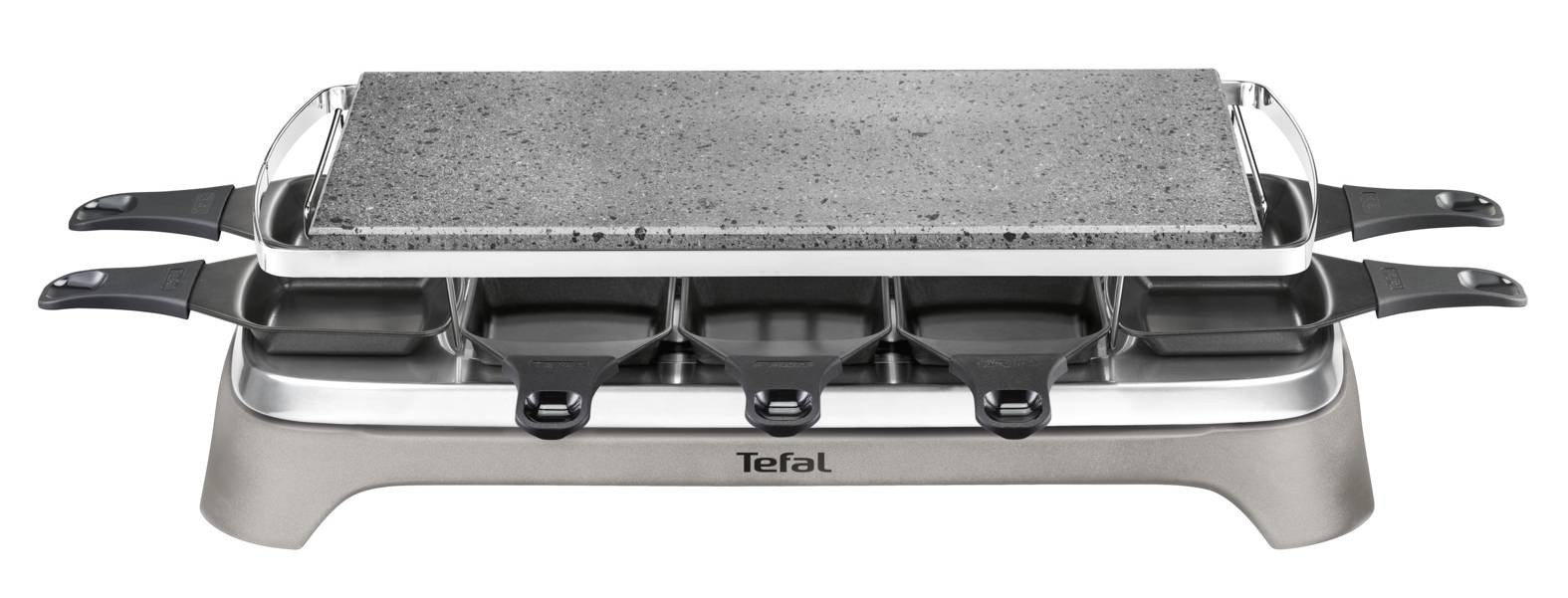 TEFAL Raclette Multifonction Inox & Design 10 coupelles  PR457B12