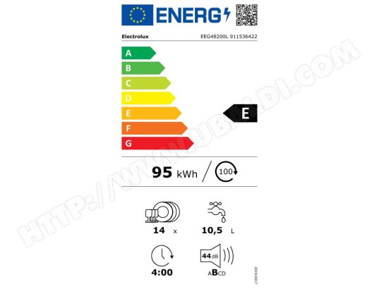 Lave vaisselle tout integrable 60 cm ELECTROLUX Série 700 GlassCare 14 couverts - EEG48200L Lave vaisselle tout integrable 60 cm ELECTROLUX Série 700 GlassCare 14 couverts - EEG48200L