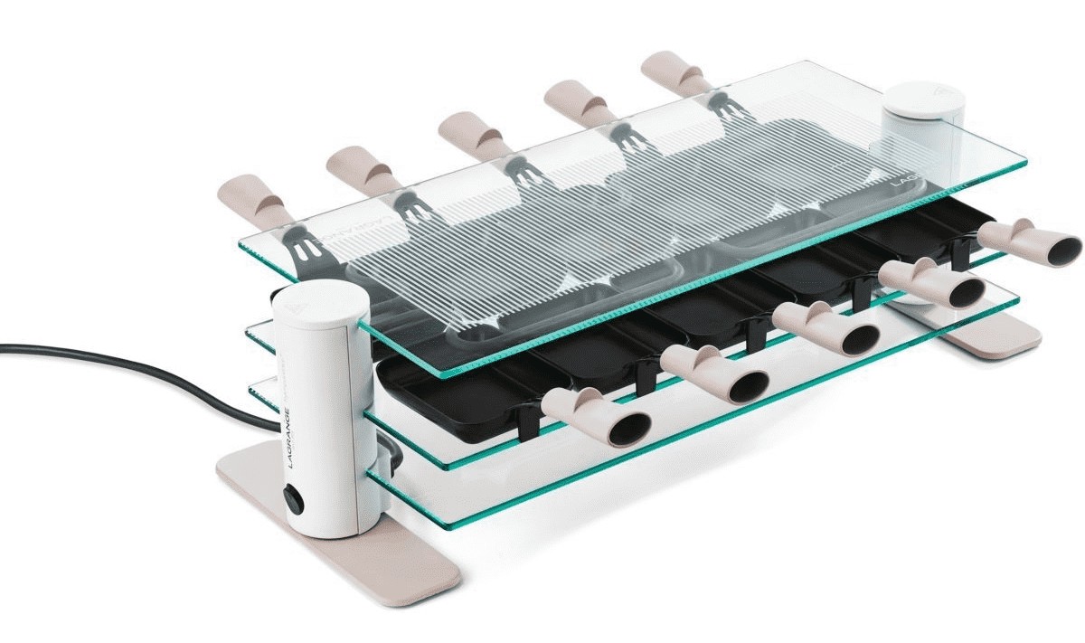 Raclette Multifonction LAGRANGE 10 personnes Transparence Mineral - 009908 Raclette Multifonction LAGRANGE 10 personnes Transparence Mineral - 009908
