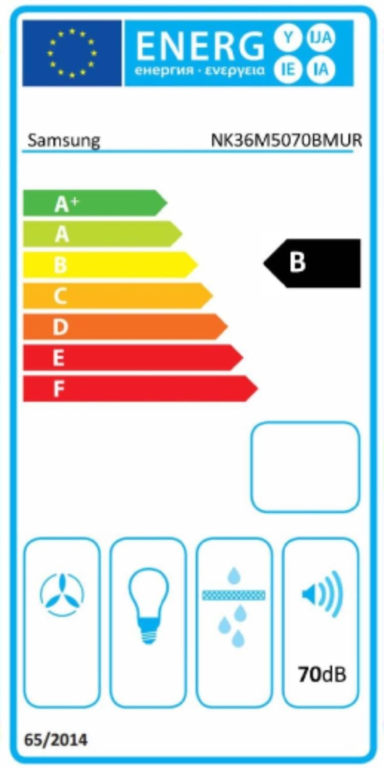 Hotte decorative murale SAMSUNG  - NK36M5070BMUR