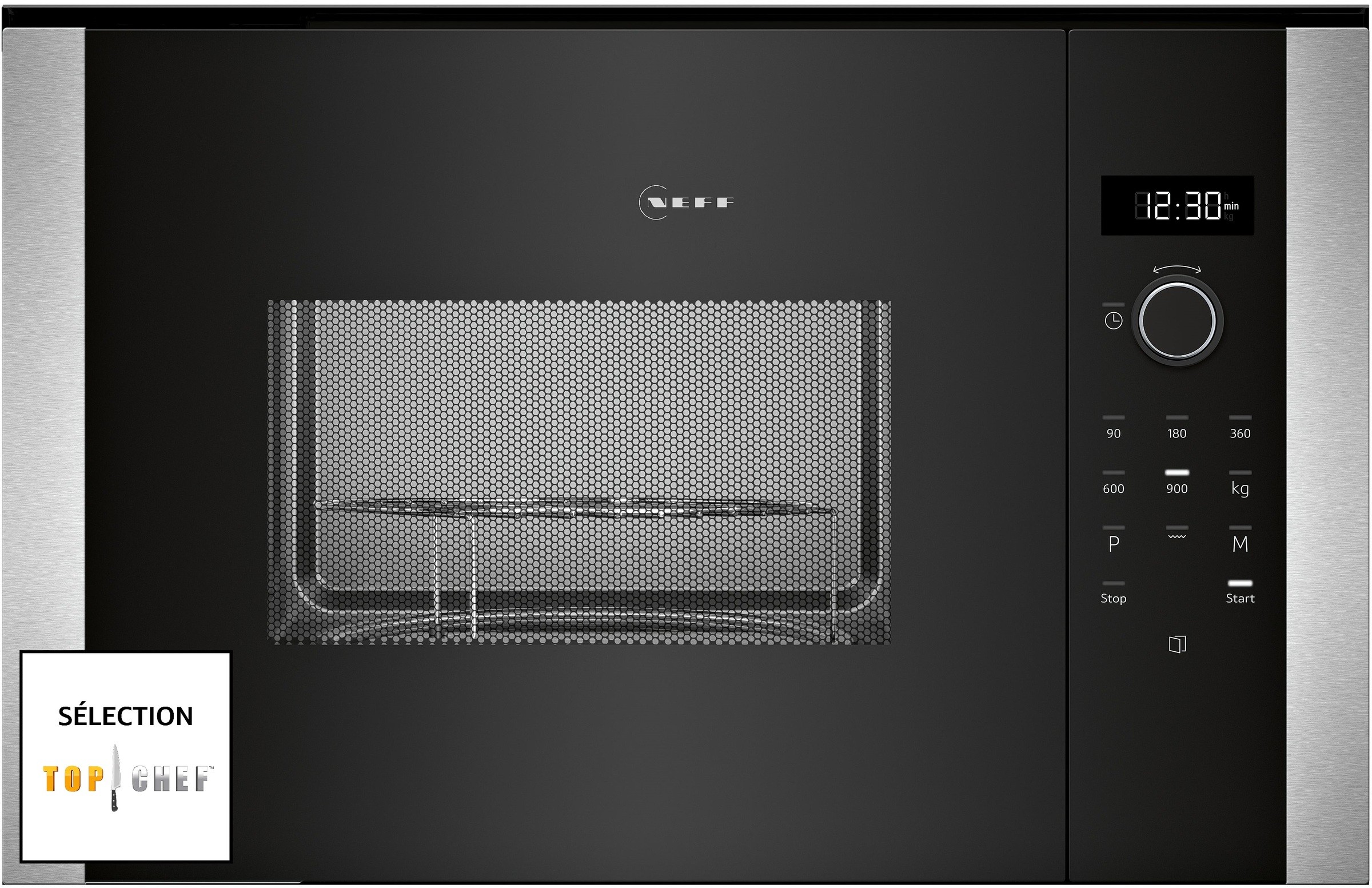 NEFF Micro ondes Grill Encastrable N50 1200W 25L Inox et Noir - HLAGD53N0
