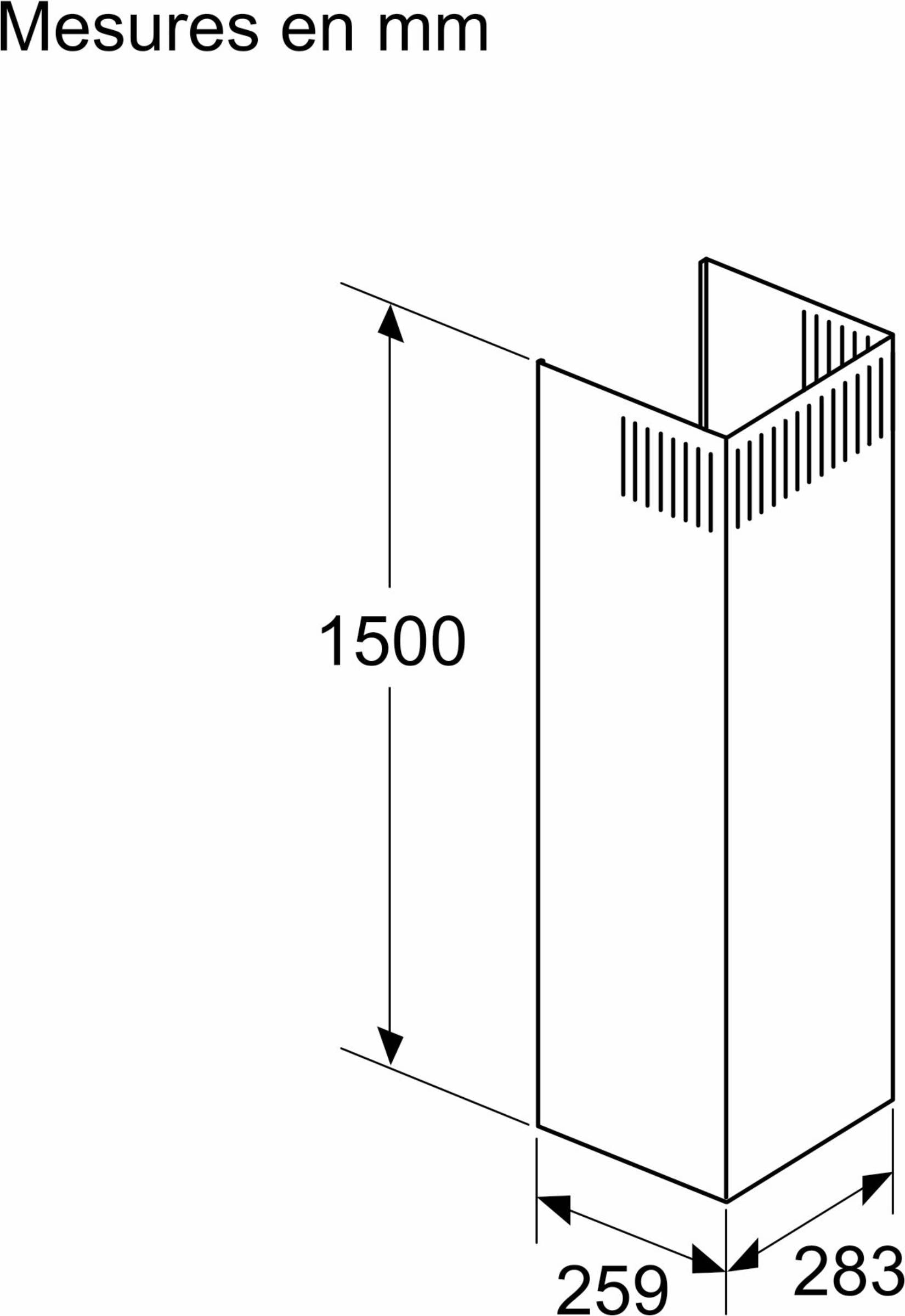 Extension de conduit de cheminée BOSCH  - DWZ0BX6L1