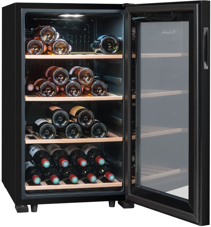 Cave à vin de service LA SOMMELIERE compatible vinotag 52 bouteilles - LS52BLACK Cave à vin de service LA SOMMELIERE compatible vinotag 52 bouteilles - LS52BLACK