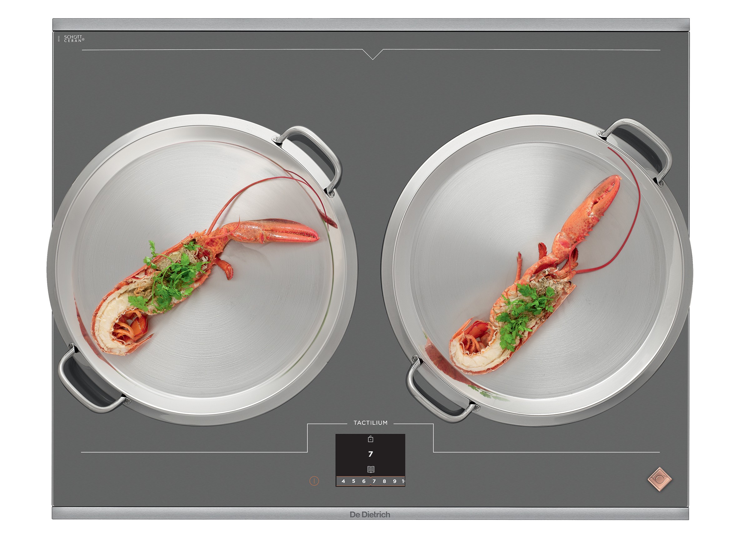 DE DIETRICH Plaque induction 4 foyers Horizone Play & Chef 65cm Gris - DPI7698GS