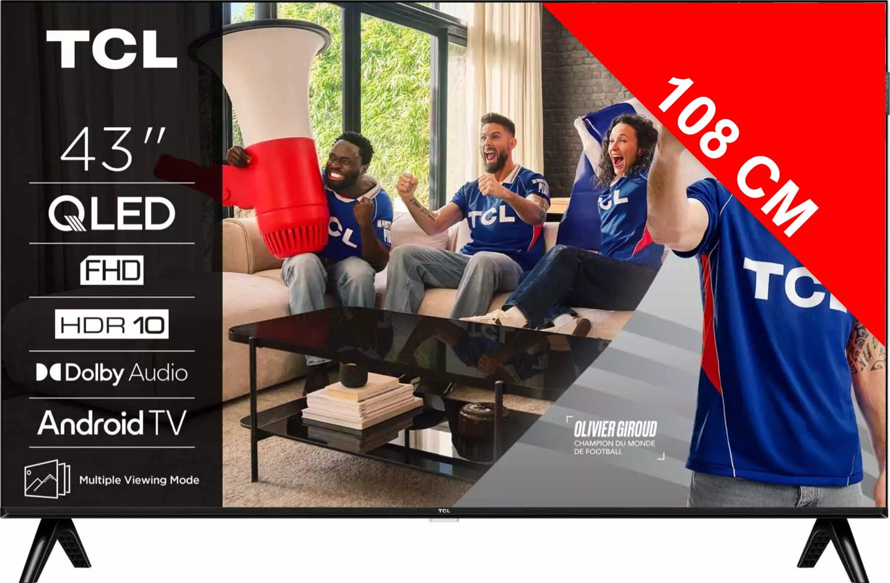 TV QLED Full HD 108 cm TCL  43S5L