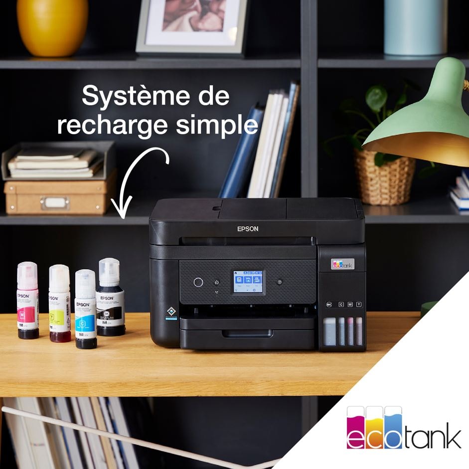 Imprimante multifonction réservoir d'encre EPSON - ECOTANK-ET3850 Imprimante multifonction réservoir d'encre EPSON - ECOTANK-ET3850