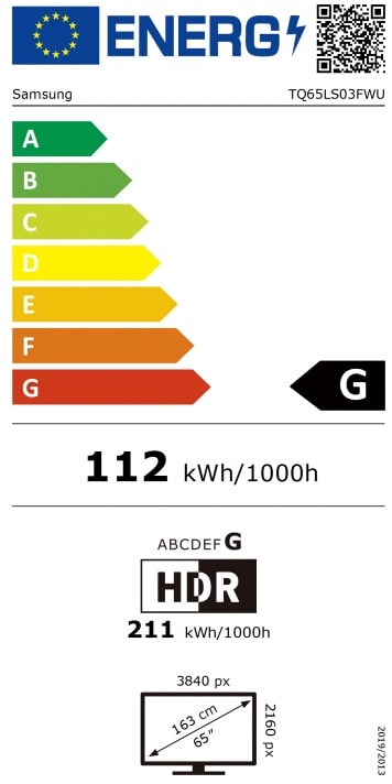 TV Neo QLED 4K 163 cm SAMSUNG - TQ65LS03FW TV Neo QLED 4K 163 cm SAMSUNG - TQ65LS03FW
