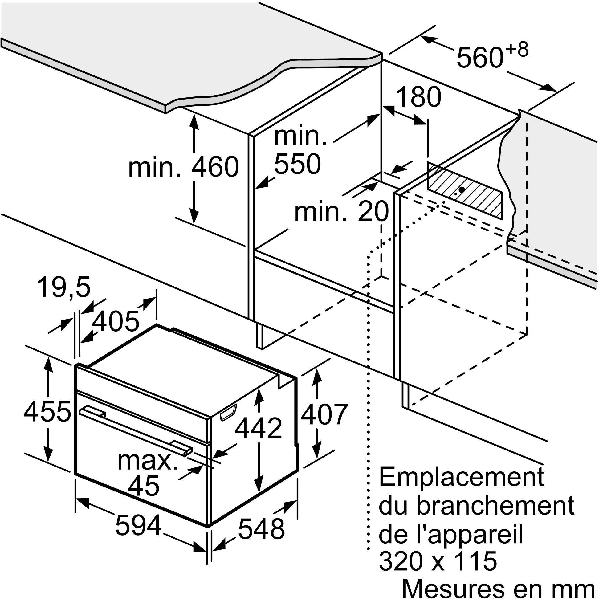 Four encastrable pyrolyse SIEMENS Chaleur tournante 45L Noir - CM724G1B1