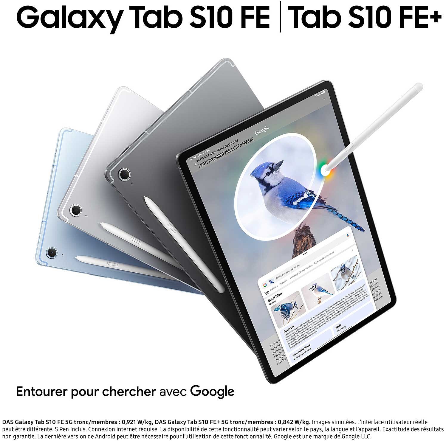 Tablette tactile SAMSUNG - TABS10FE128GWIF10SIL Tablette tactile SAMSUNG - TABS10FE128GWIF10SIL