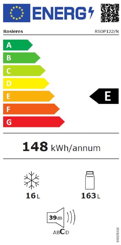 Réfrigérateur encastrable 1 porte ROSIERES - RSOP122/N Réfrigérateur encastrable 1 porte ROSIERES - RSOP122/N