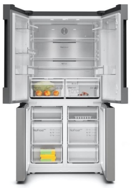 BOSCH Réfrigérateur 4 portes Série 6 NoFrost MultiAirFlow 605L Inox - KFN96APEA