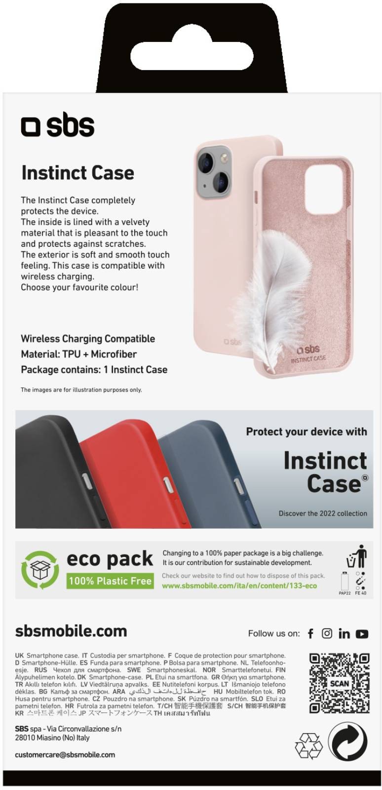 Coque iPhone SBS 14 / 13 Rose - COQ-INST-IP14/13ROSE