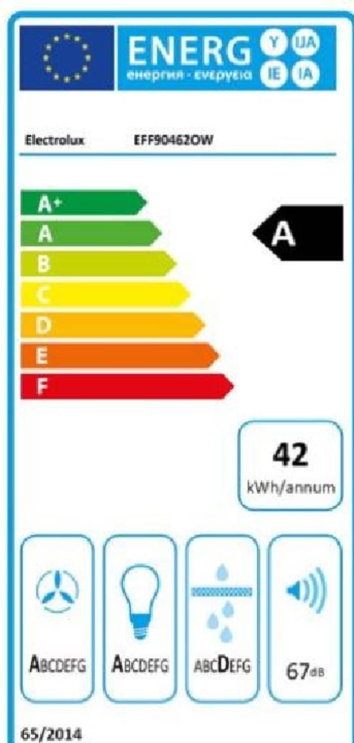 ELECTROLUX Hotte decorative murale Série 600 90cm Blanc