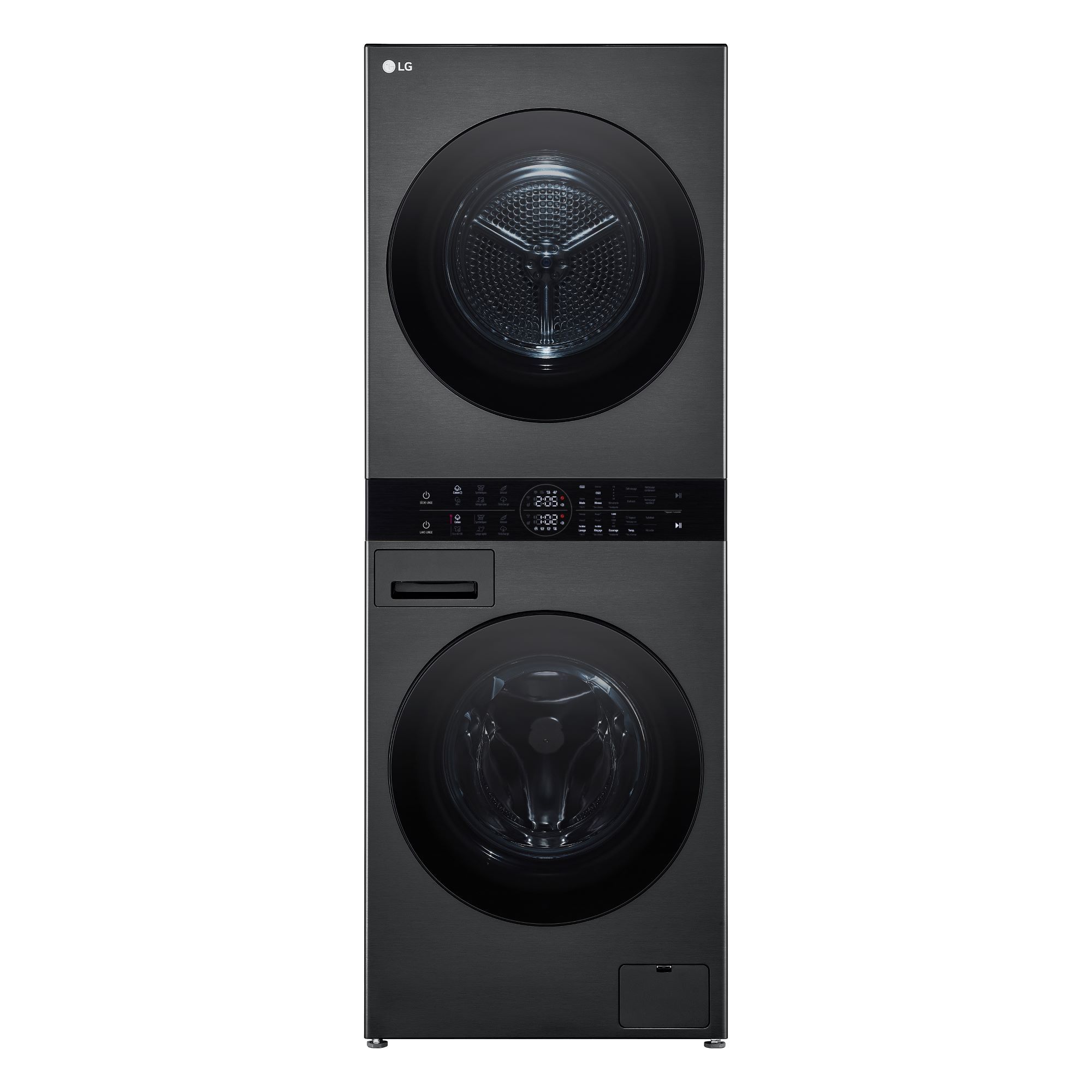 Lave linge sechant Frontal LG 12kg 1400trs/min Noir F214WT8PB