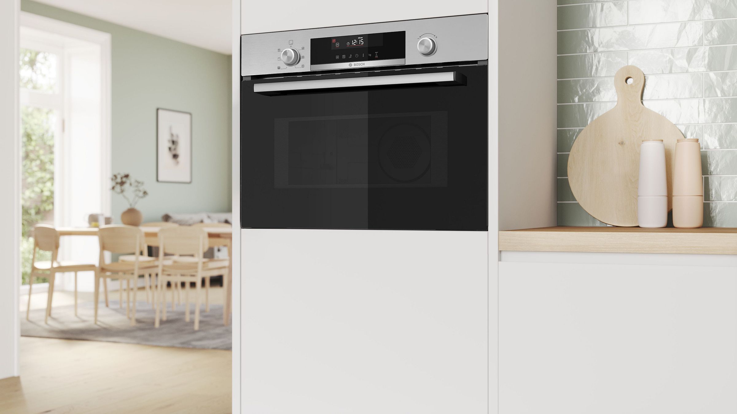 Four combiné micro-ondes BOSCH 900W 44L Inox - CMA585GS1