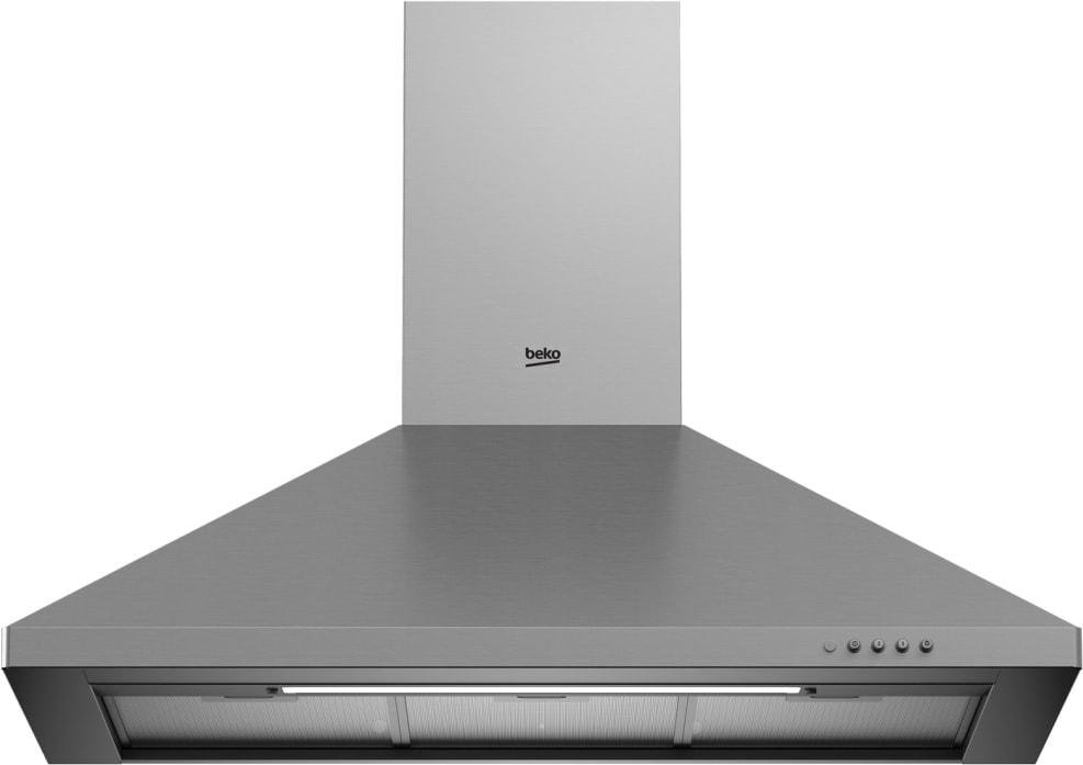 Hotte decorative murale BEKO 90cm 64dB Inox CWB9441-XNH
