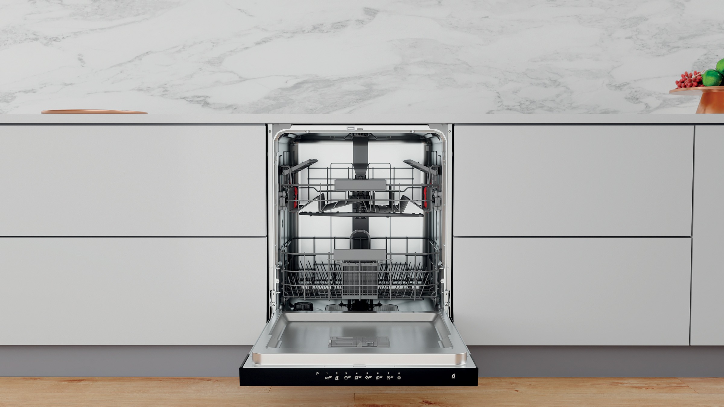 Lave vaisselle integrable 60 cm WHIRLPOOL 8 programmes 14 couverts 46dB - WBC3C26B Lave vaisselle integrable 60 cm WHIRLPOOL 8 programmes 14 couverts 46dB - WBC3C26B