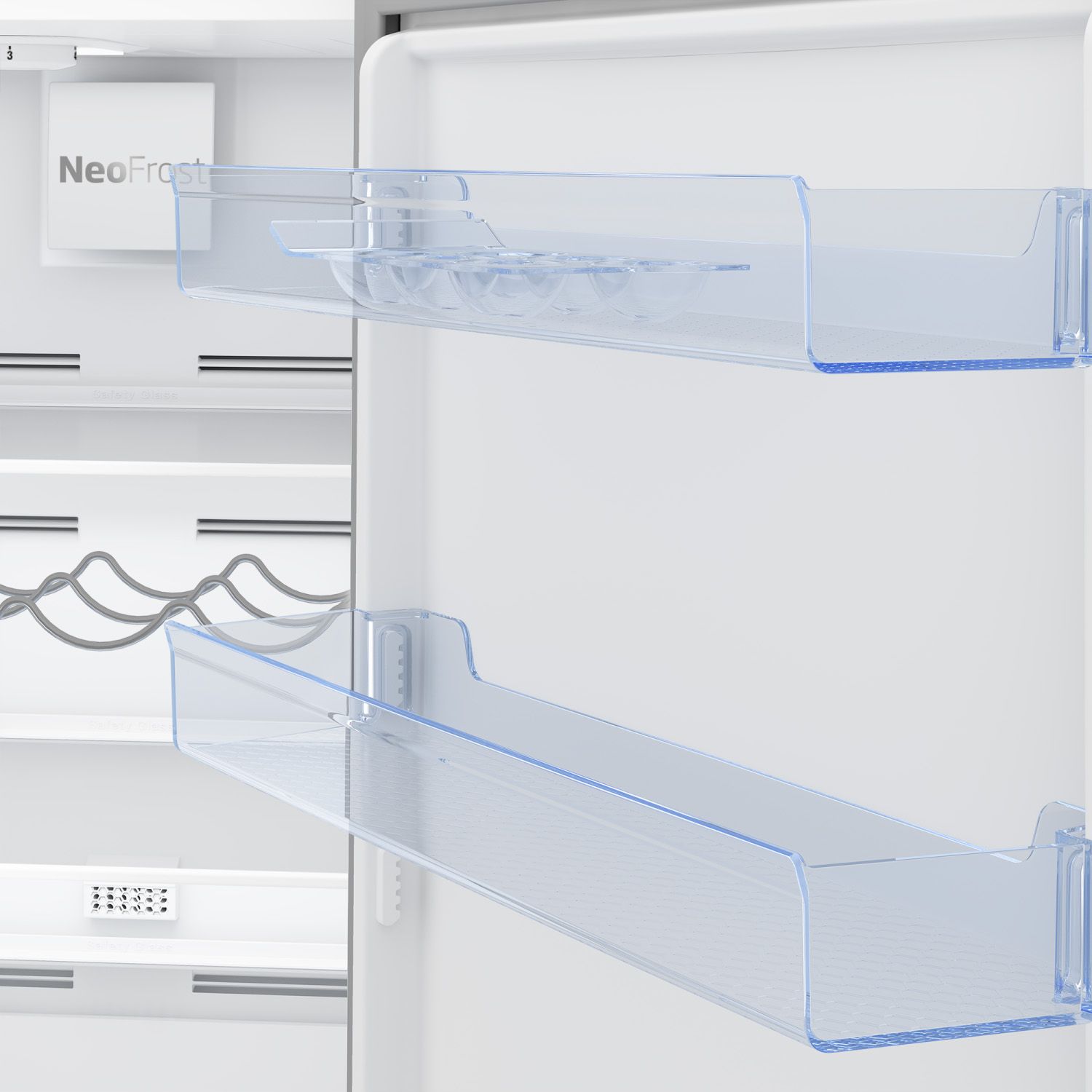 Réfrigérateur congélateur bas BEKO 324L No Frost Inox - RCNA366K40XBN