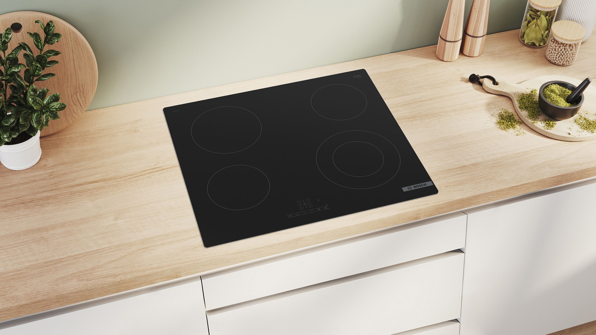 Plaque vitroceramique BOSCH 4 Foyers, 5150W, 60cm, Noir - PKF611BB8H Plaque vitroceramique BOSCH 4 Foyers, 5150W, 60cm, Noir - PKF611BB8H