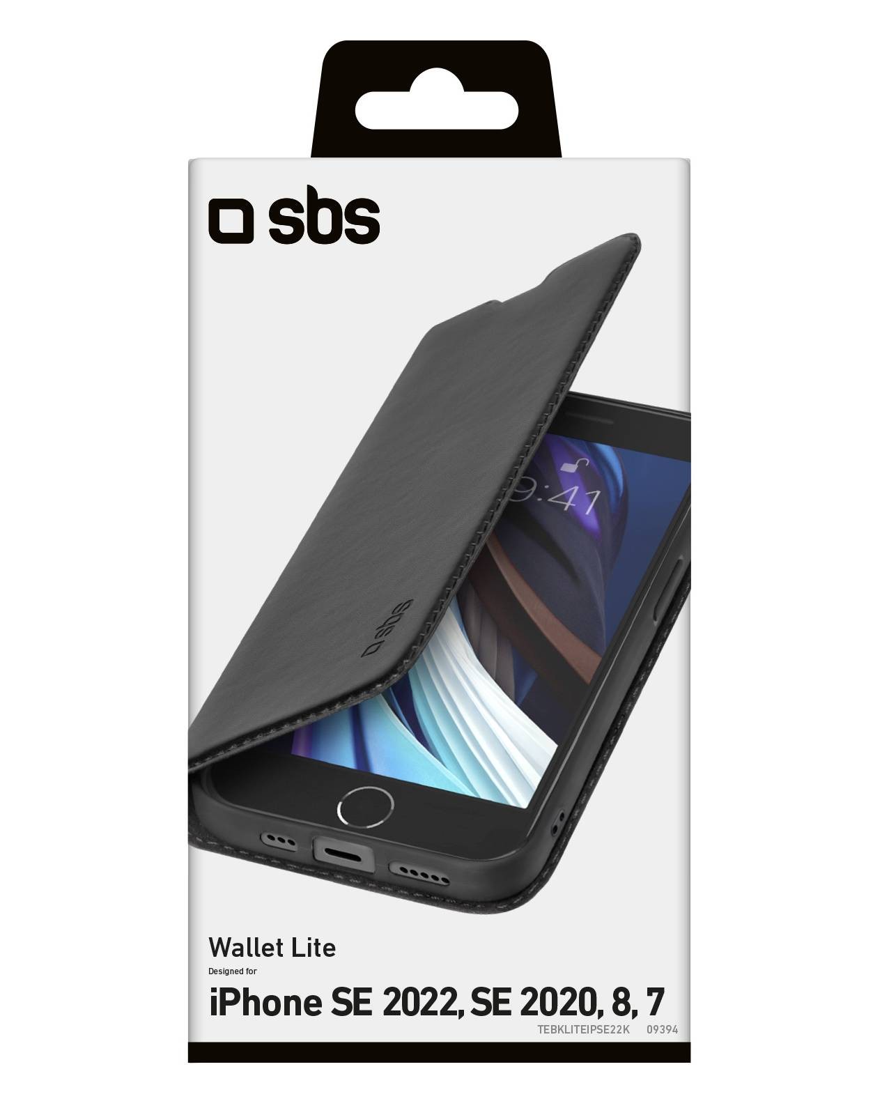 SBS Etui Etui de protection Wallet Lite pour iPhone SE 2022/SE 2020/8/7 - ETUI-IPHONE/SE/8/7