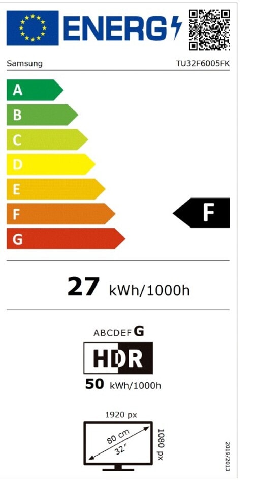 TV LED Full HD 80 cm SAMSUNG  - TU32F6005