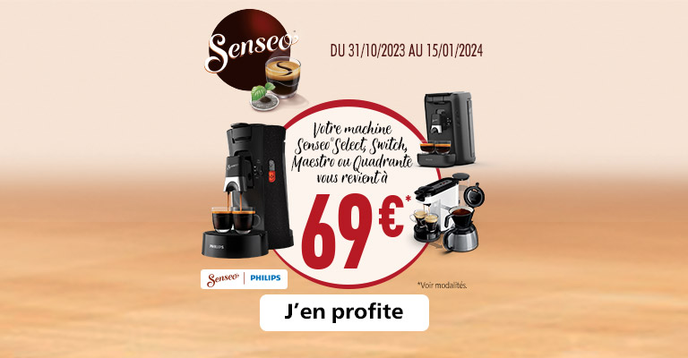 Votre machine SENSEO vous revient à 69€ ! Foncez