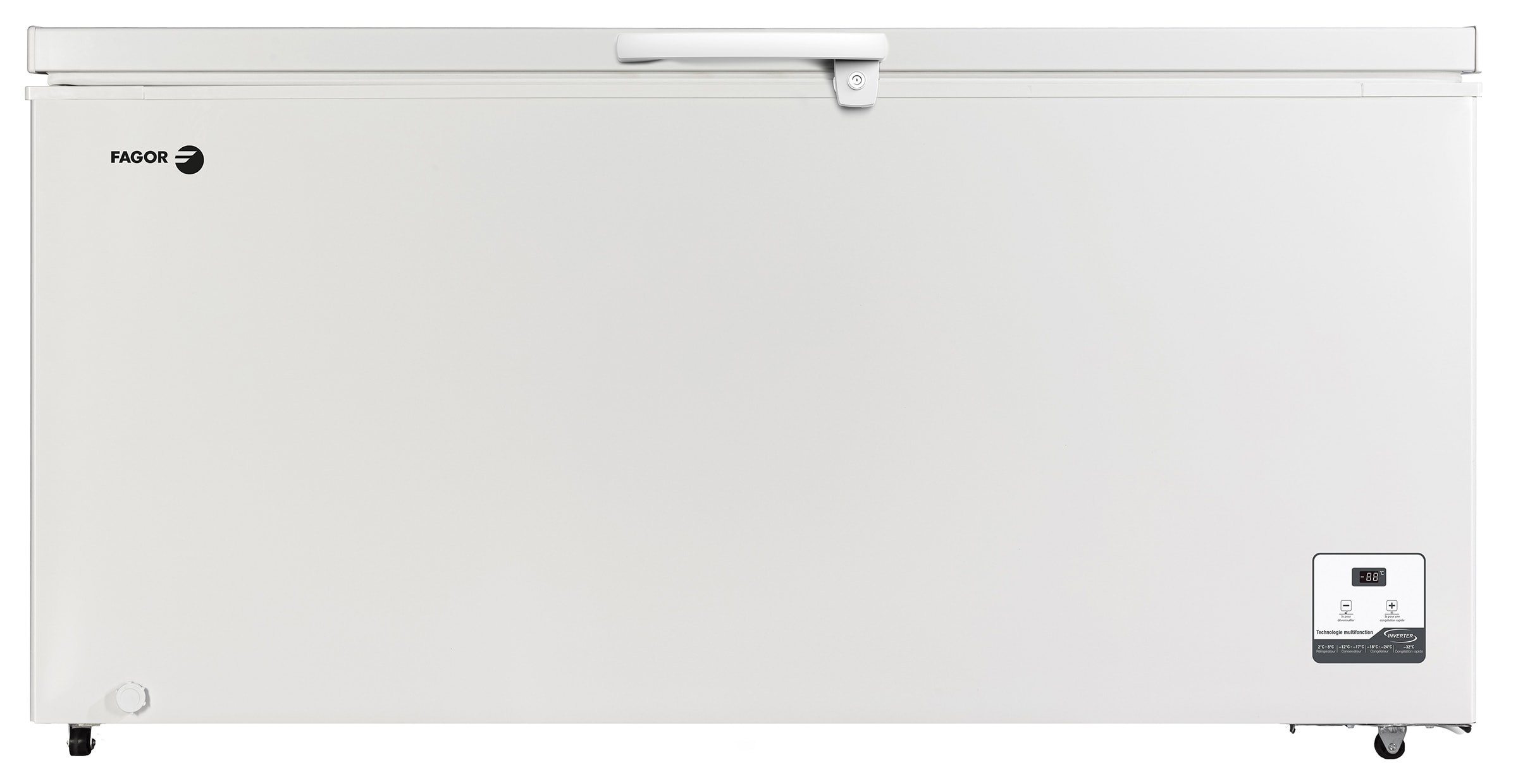 Congélateur coffre FAGOR 500L froid statique Blanc FCC500E